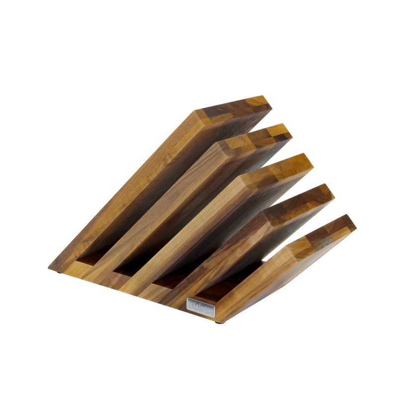 Artelegno Venezia Magnetic Knife Block Walnut - 14 Slot