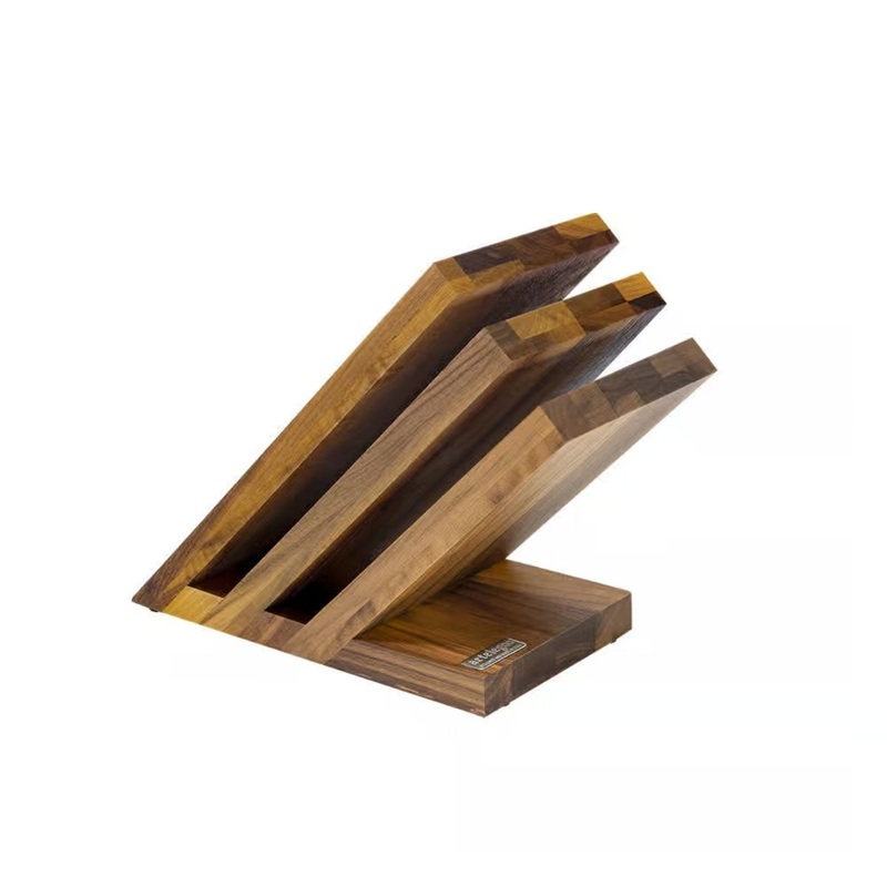 Artelegno Venezia Magnetic Knife Block Walnut - 6 Slot