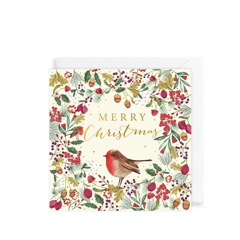 Box of Charity Christmas Cards (PACK 6) - Christmas Robin