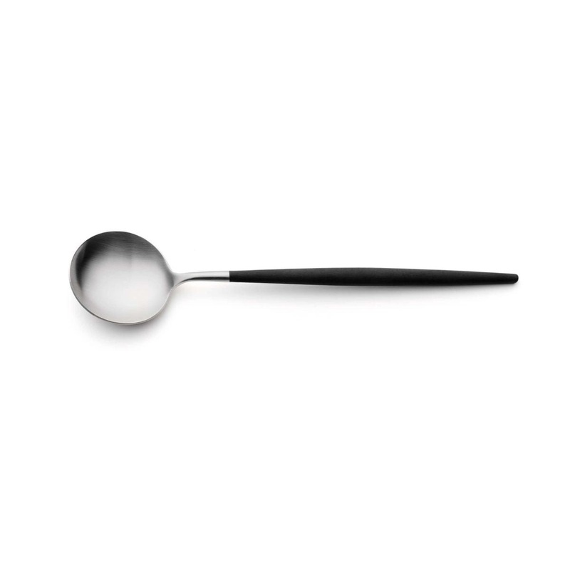 Cutipol Goa Cutlery Serving Spoon - Stainless Steel & Black