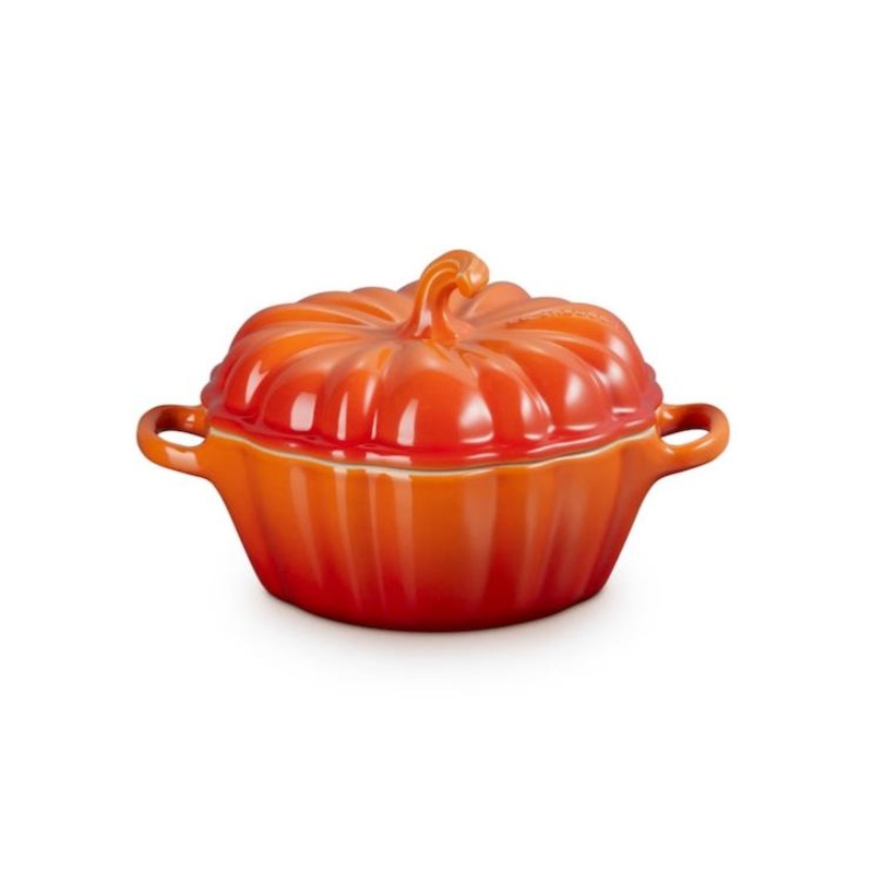 Le Creuset Stoneware Pumpkin Mini Casserole 350ml - Volcanic