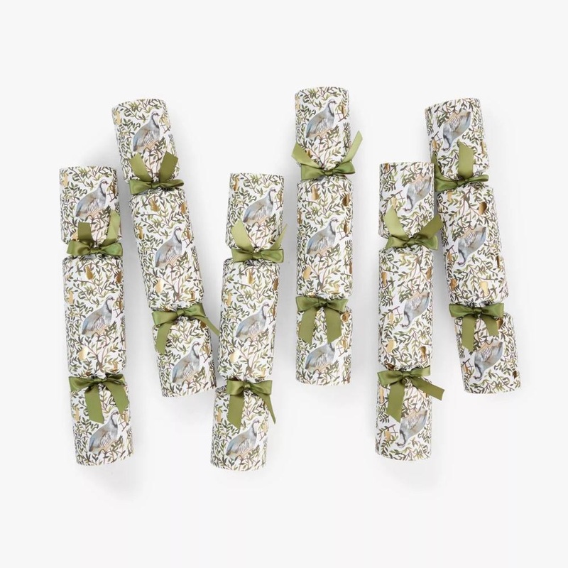 Nancy & Betty Christmas Cracker Set of 6 - Partridge In A Pair Tree