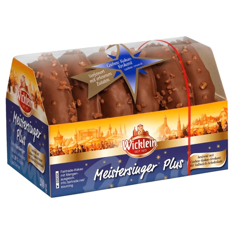 Wicklein Meistersinger Plus Lebkuchen - Cashew and Cocoa Brittle