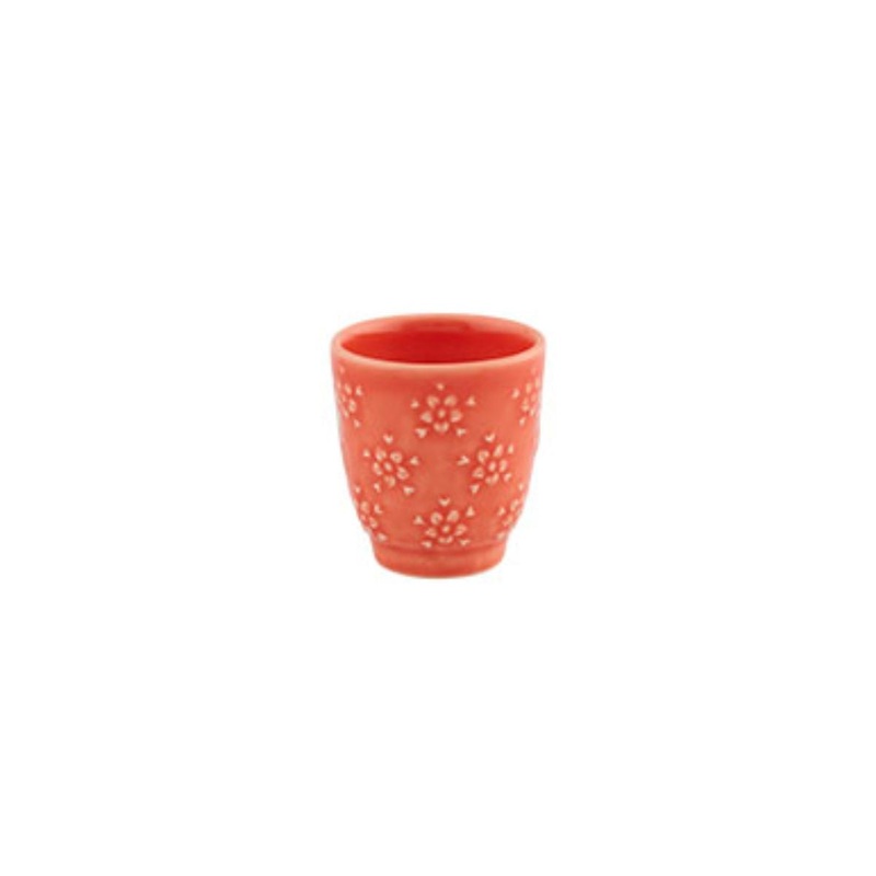 Bordallo Pinheiro Flora Coffee/Dessert Cup - Pink