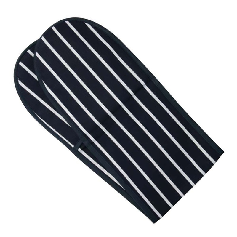 Rushbrookes Butcher's Stripe Double Oven Glove