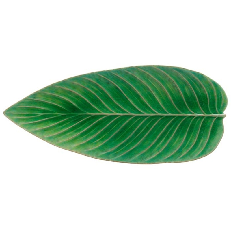 Costa Nova Riviera Strelitzia Tomate Leaf Dish 40cm