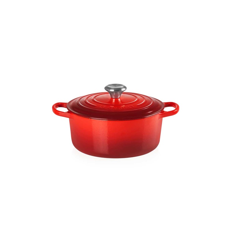Le Creuset Signature Cast Iron Round Casserole 20cm Cerise