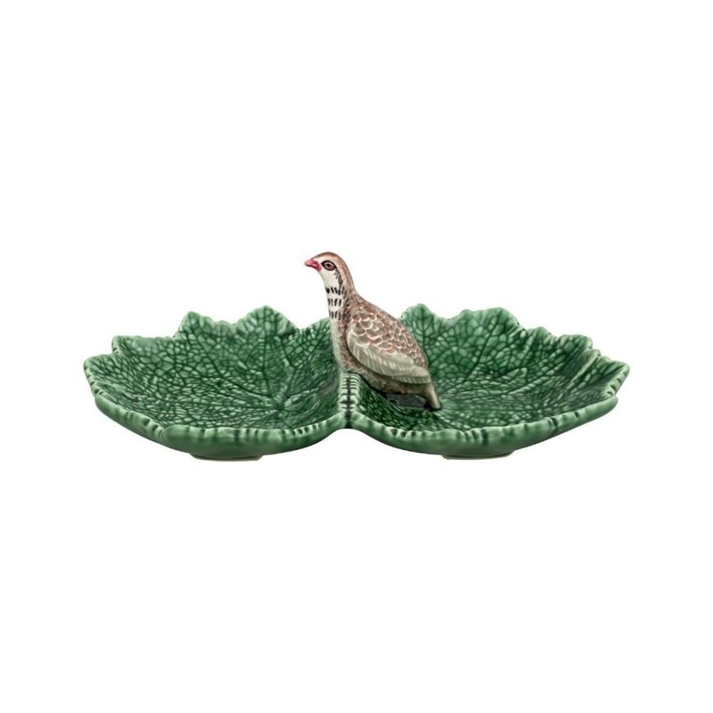 Bordallo Pinheiro Partridge Leaf Dish - 22cm