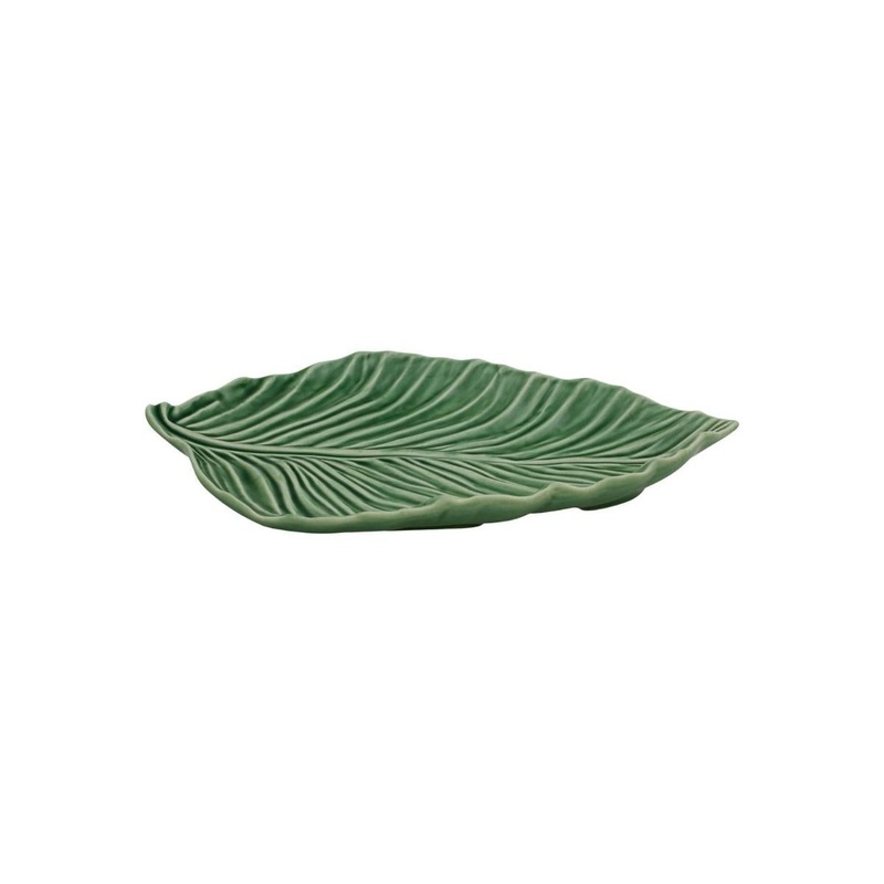 Bordallo Pinheiro Sugar Cane Leaf Dish - 28cm