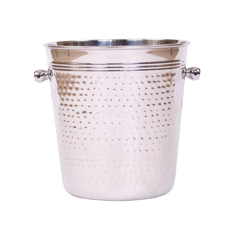Epicurean Hammered Steel Champagne Bucket