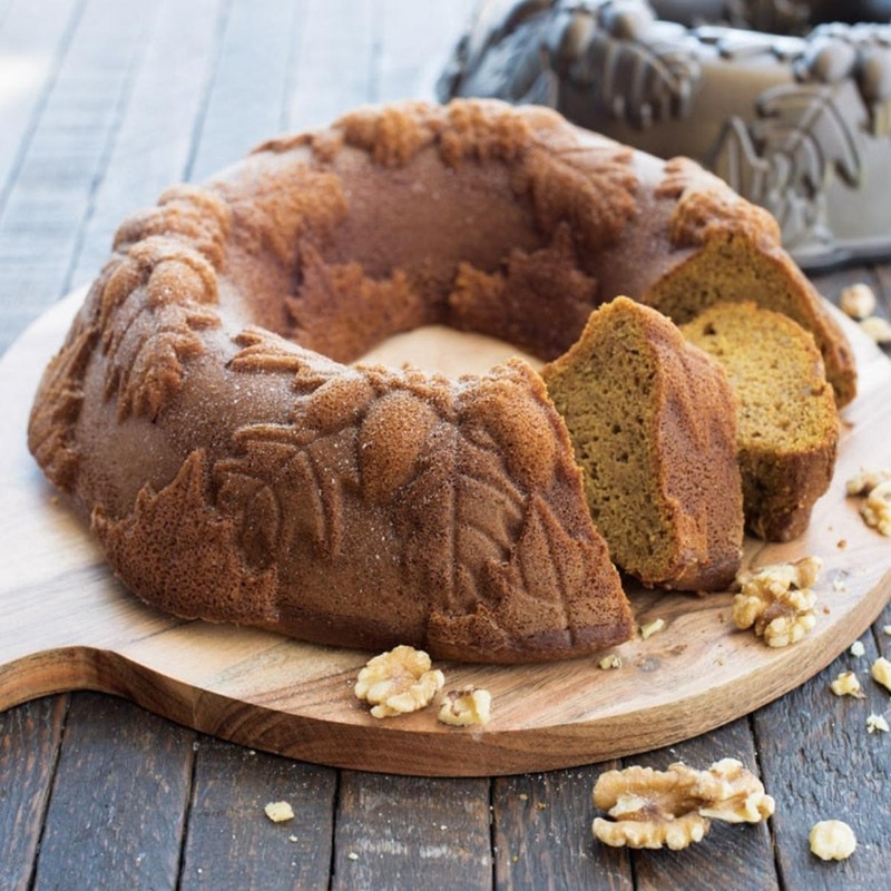 Nordic Ware Autumn Wreath Bronze Bundt Cake Pan