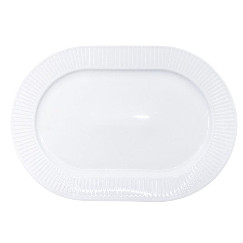 Pillivuyt Plisse Oval Plate 36cm - Save 50%