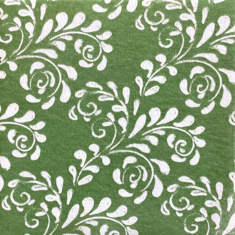 Francoise Paviot Dinner Napkins - Arabesque Olive
