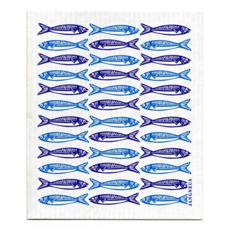 Jangneus Blue Sardines Dishcloth