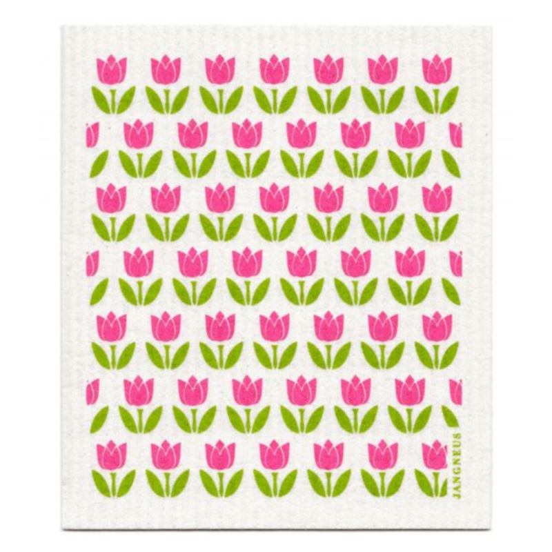 Jangneus Pink Tulip Dishcloth