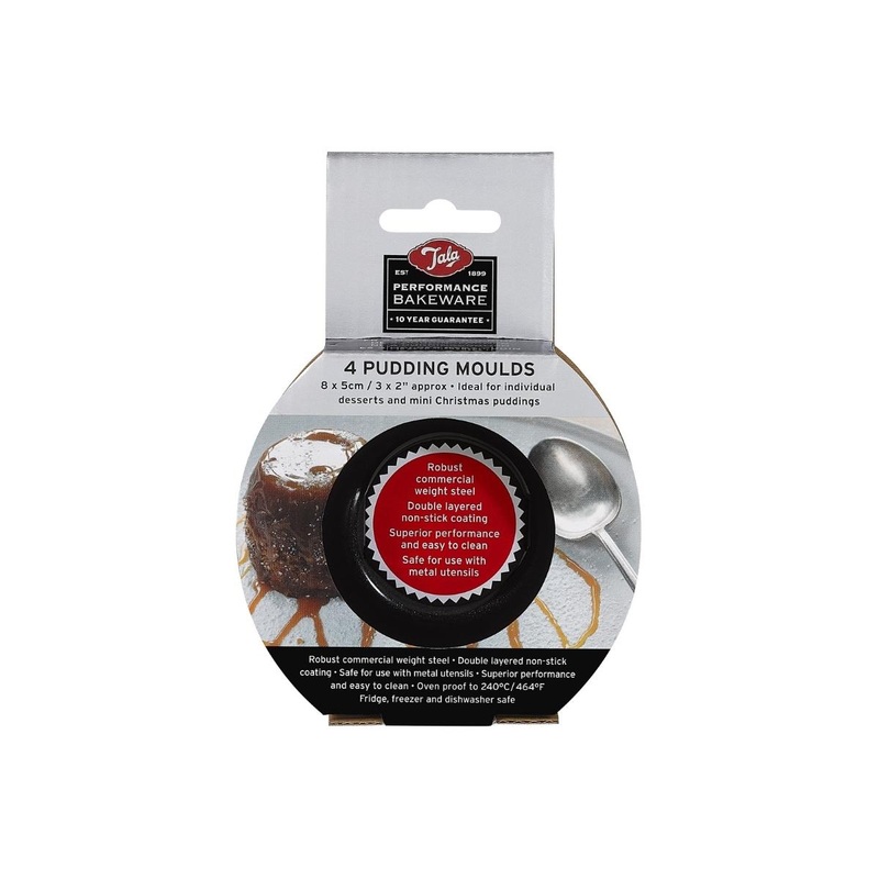Tala Performance Non-Stick Pudding Moulds Pack of 4