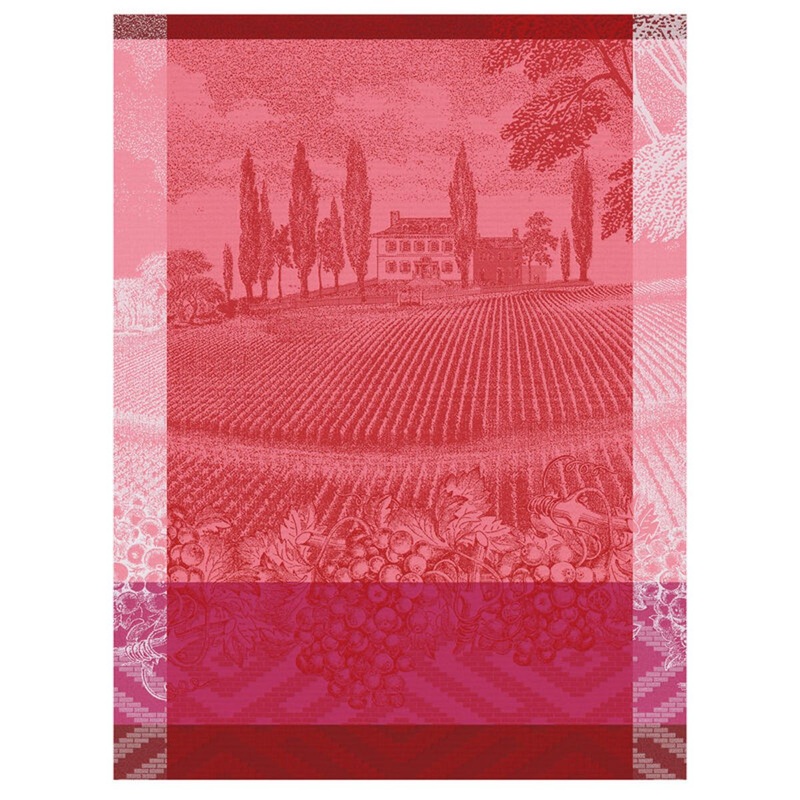 Le Jacquard Franais Vinyard Tea Towel - Red