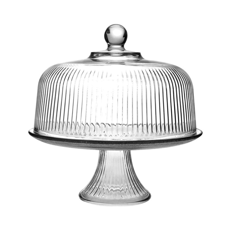 Samuel Groves Monaco Glass Cake Stand with Cover