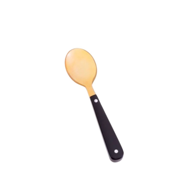Sarah Petherick Handmade Small Spoon - Black/Natural Horn