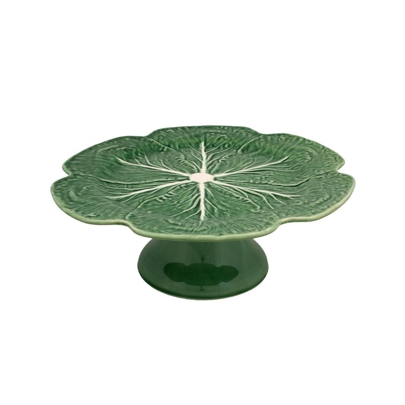 Bordallo Pinheiro Cabbage Cake Stand