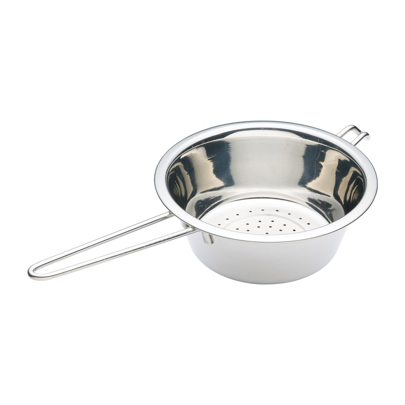 KitchenCraft Stainless Steel Long-Handled Colander - 20cm