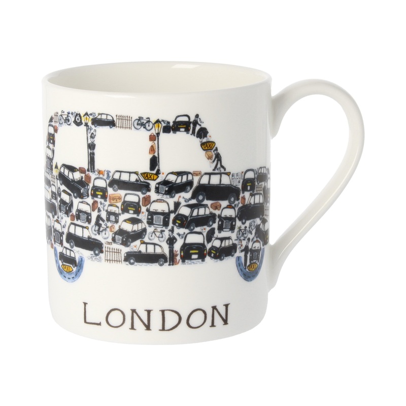 Louise Tate China Mug - Taxi