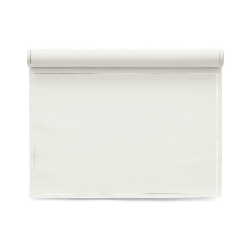 My Drap 12 Piece Cotton Placemat Roll - Cream