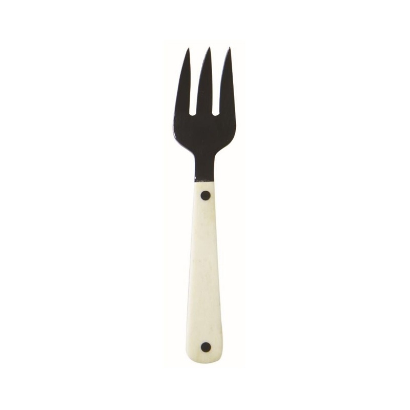 Sarah Petherick Small Horn Fork - White & Black