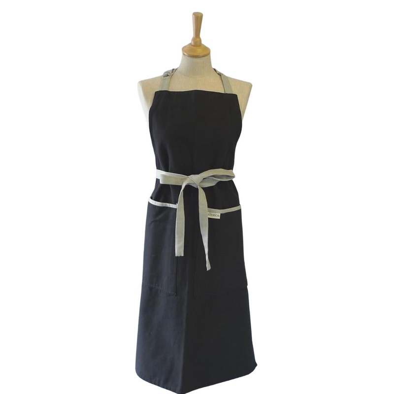 Sterck Large Apron - Black & Grey