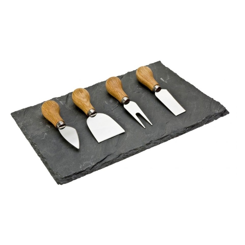 Taylors Eye Witness Cheese Knife Set with Slate Serving Plate