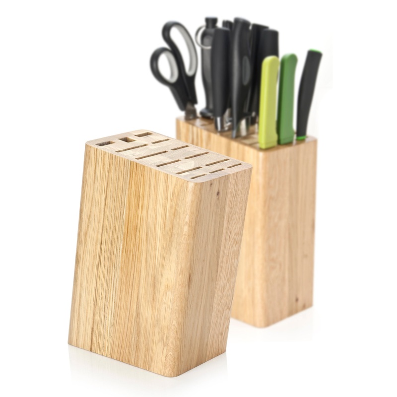 Taylors Eye Witness Universal Knife Block  Oak