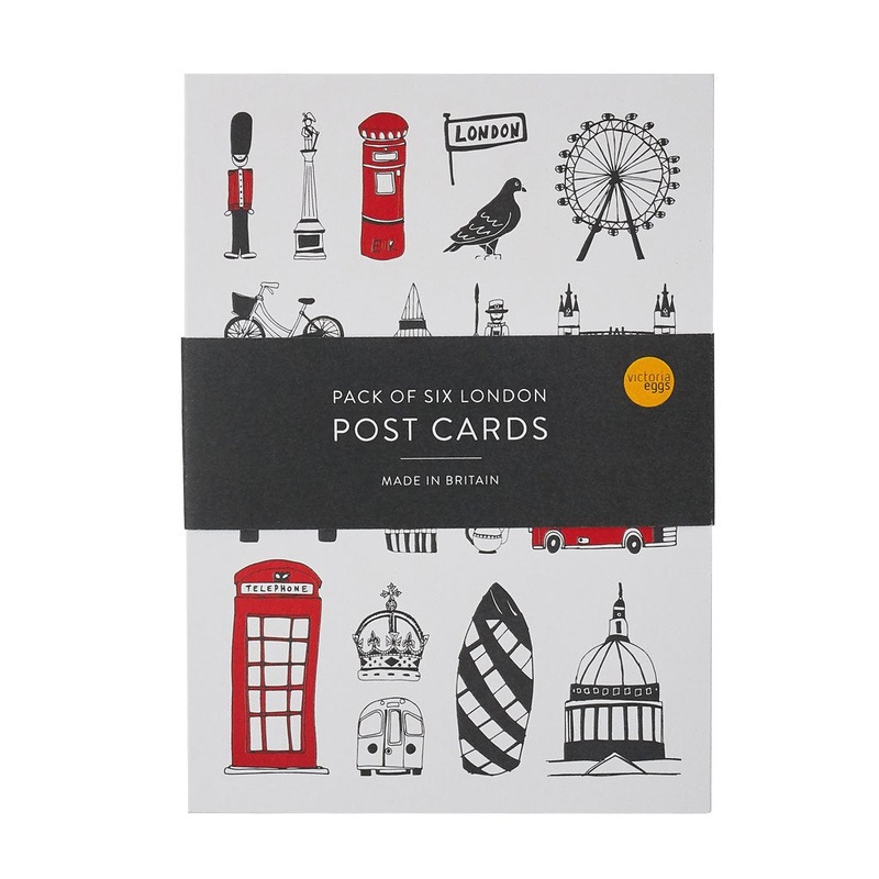 Victoria Eggs Pack of 6 Postcards - London