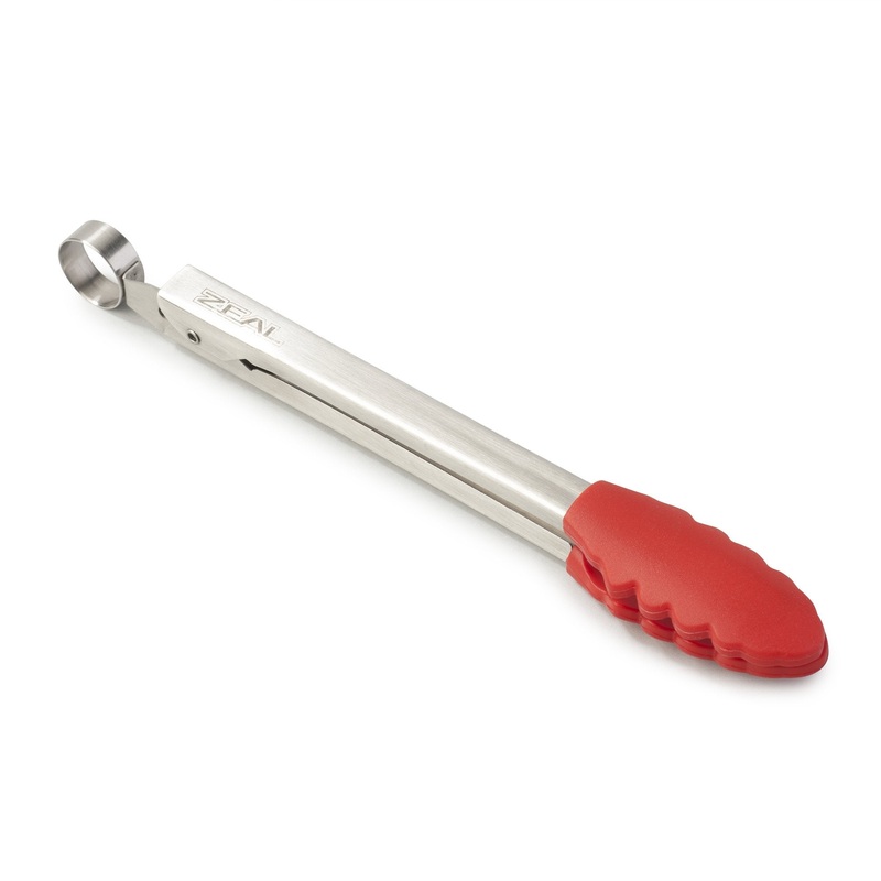Zeal Mini Silicone Locking Tongs - Red
