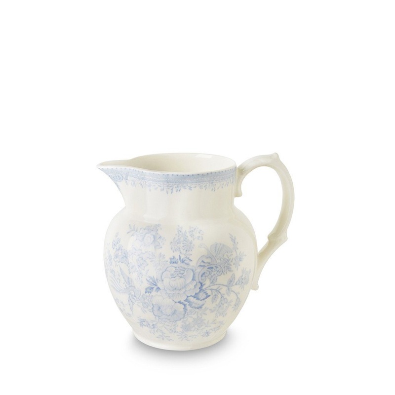 Burleigh 2 Pint Etruscan Jug Blue Asiatic Pheasant