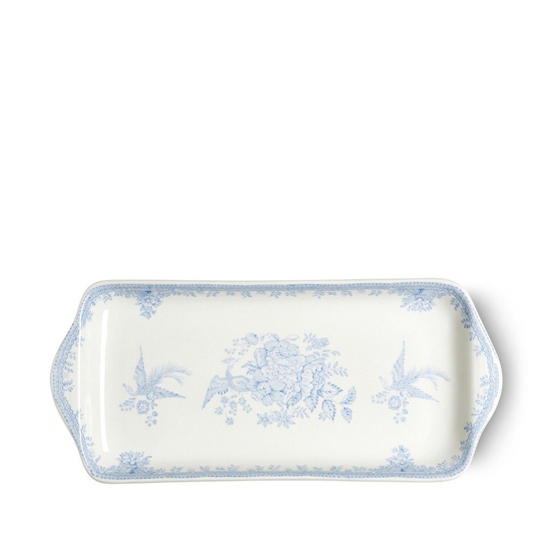 Burleigh Rectangular Tray Asiatic Pheasant Blue - 28cm