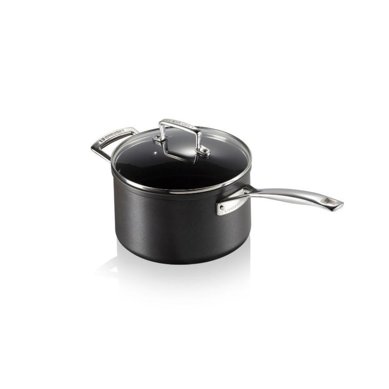 Le Creuset Toughened Non-Stick Saucepan with Glass Lid 20cm