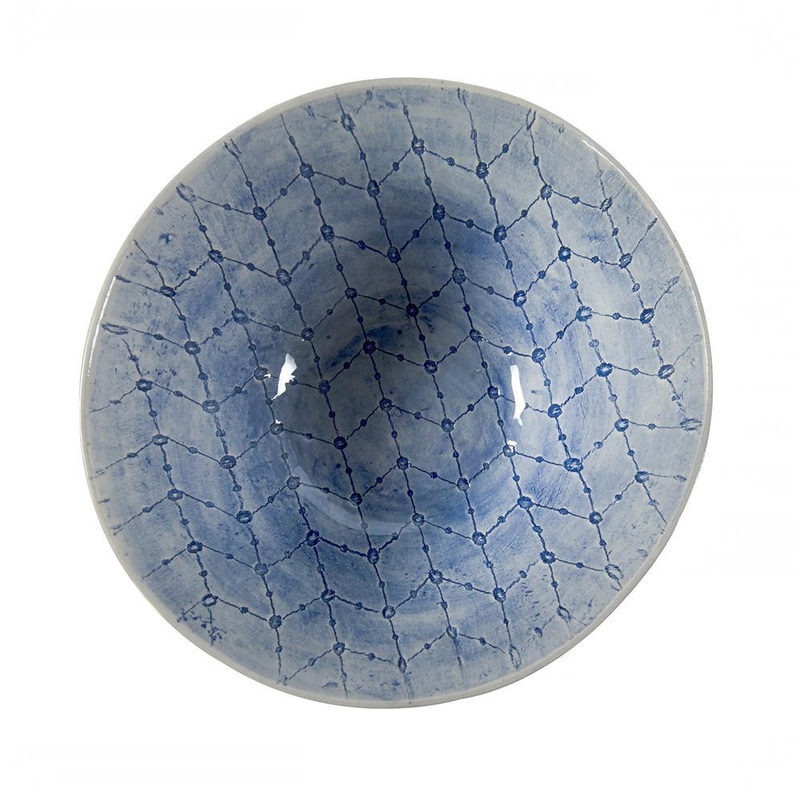Wonki Ware Deep Pasta Bowl  - Blue