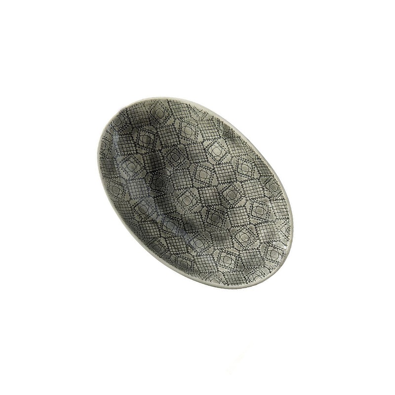 Wonki Ware Medium Etosha Pebble Dish - Black