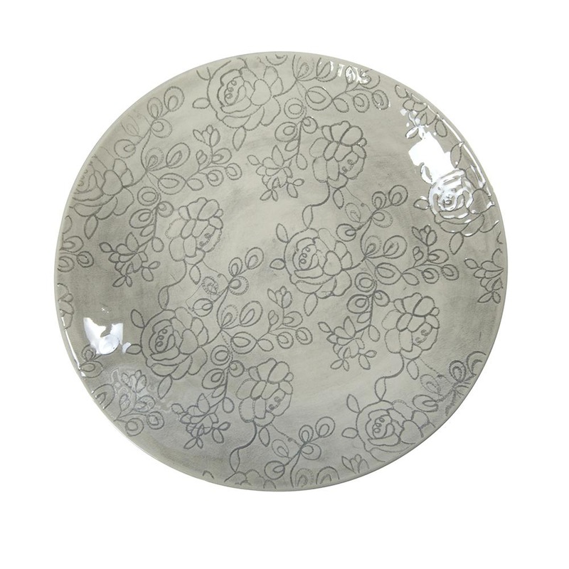 Wonki Ware Round Serving Bowl - Grey