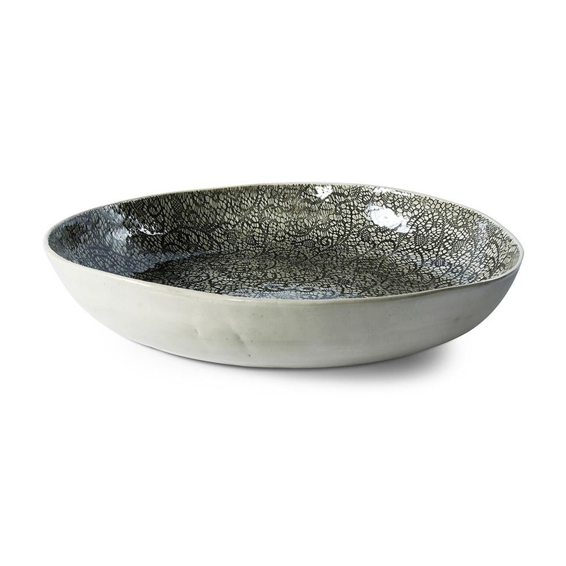 Wonki Ware Shallow Serving Bowl - Black