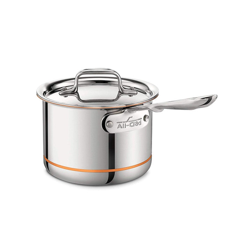 All-Clad Copper Core Saucepan with Lid 2Qt / 1.9L