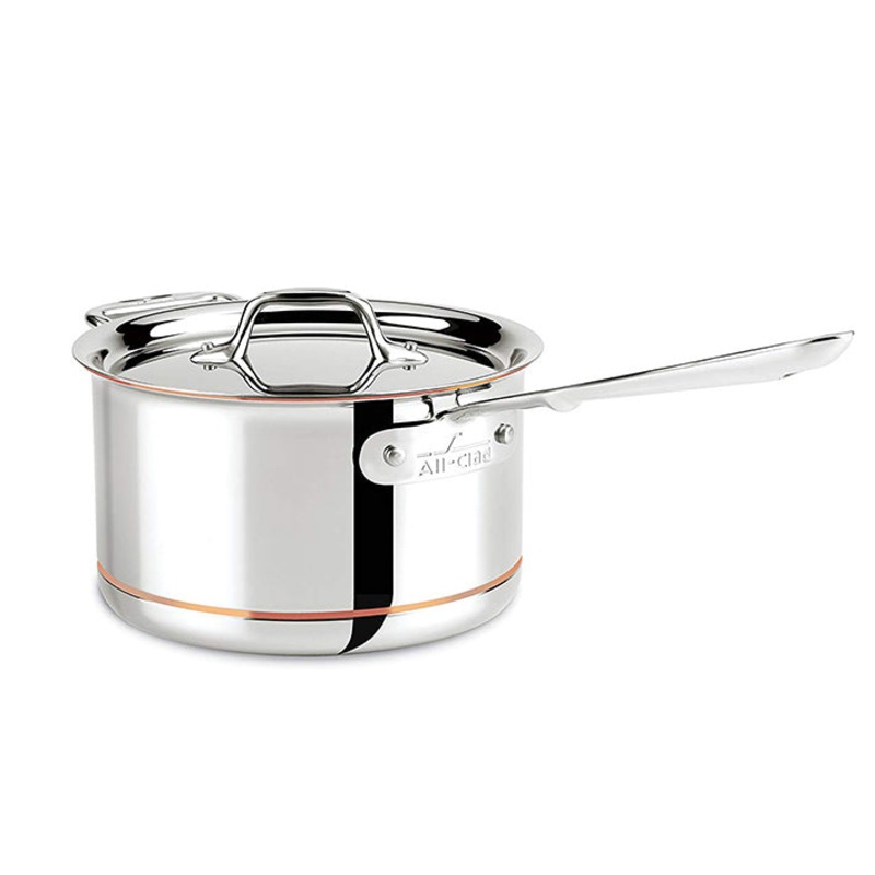 All-Clad Copper Core Saucepan with Lid 4Qt / 3.8L