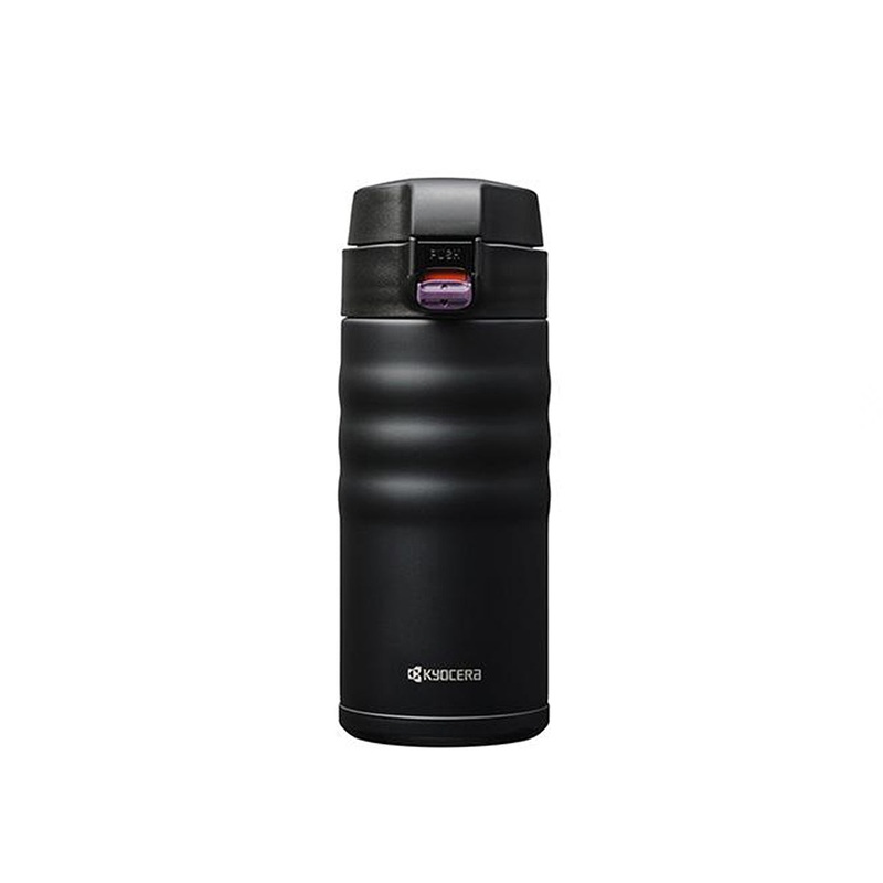 Kyocera Black Japanese Ceramic Travel Mug - Black