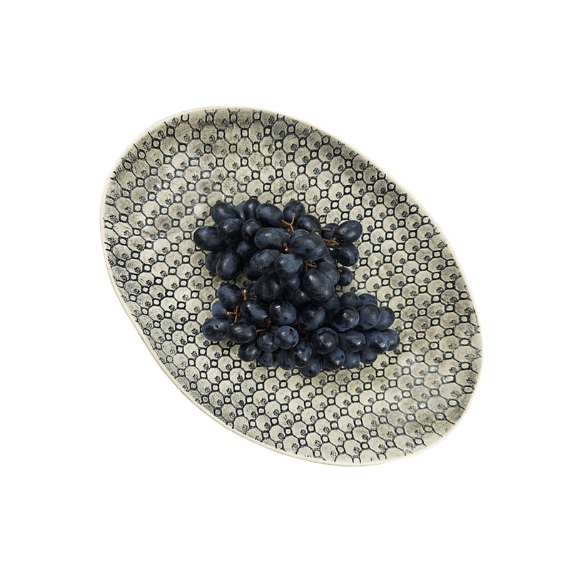 Wonki Ware Large Etosha Pebble Dish - Black