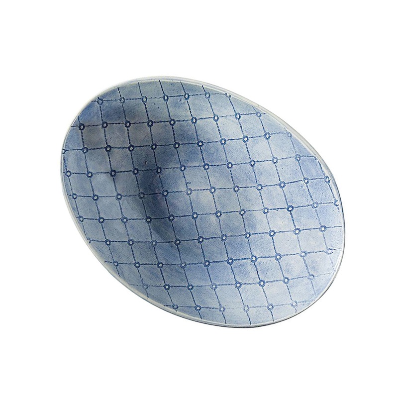 Wonki Ware Large Etosha Pebble Dish - Blue