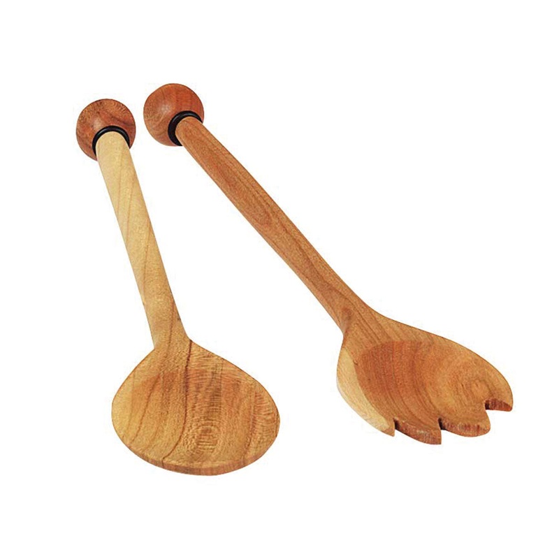 Eppicotispai Wild Cherry Wood Salad Servers