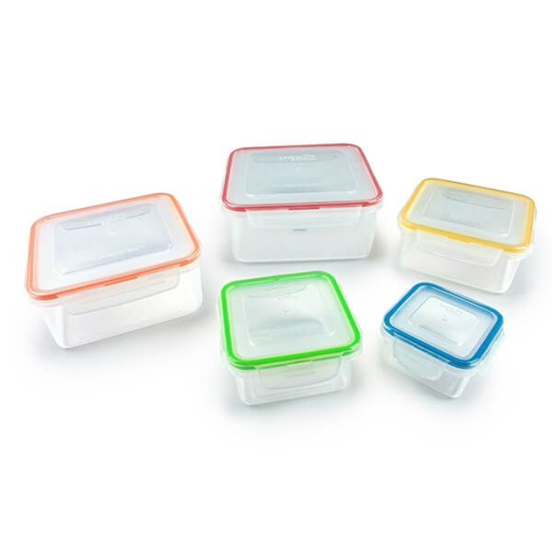 Lock & Lock 5-Piece Rainbow Square Box Set