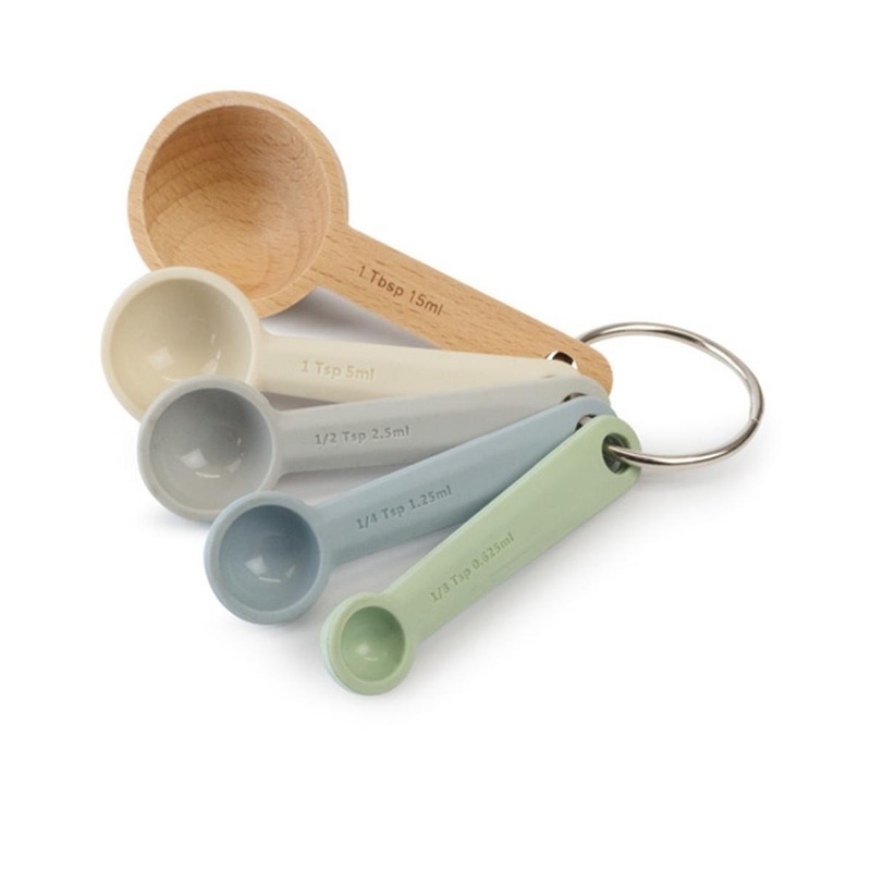Measuring Spoon Set Beech / Silicone
