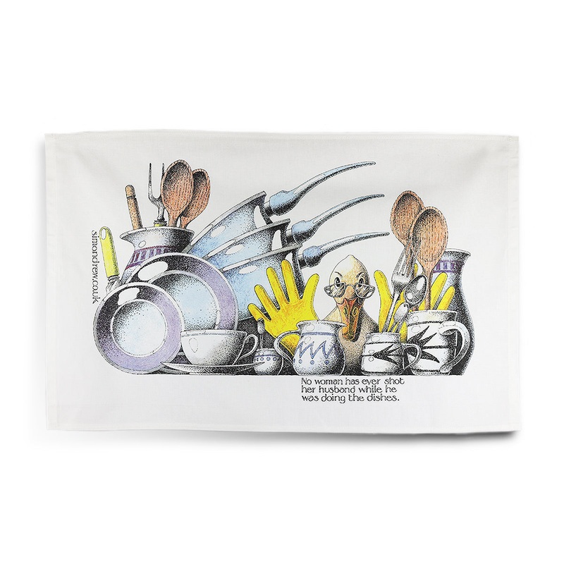 Simon Drew Tea Towel - Husband