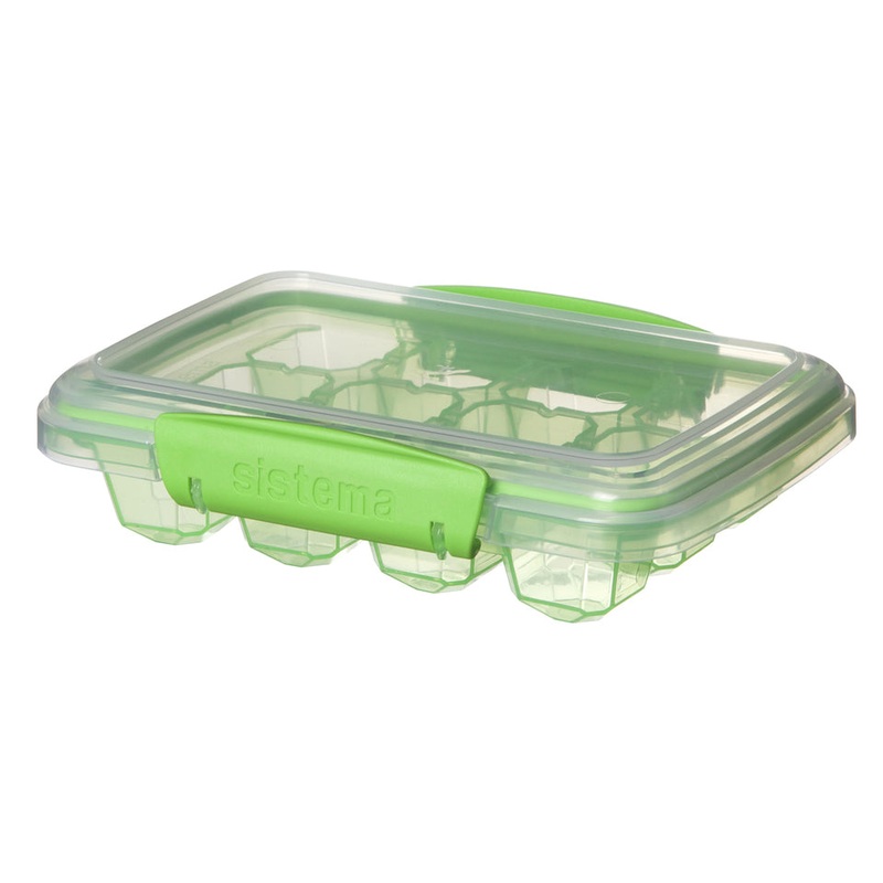 Sistema 12-Hole Stackable Ice Cube Tray - Assorted Colours